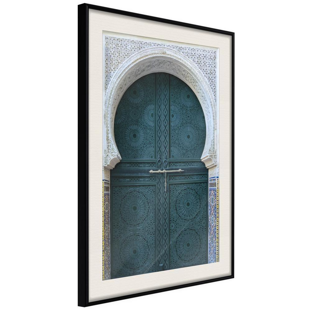 Winter Design Framed Artwork - Closed Passage (Brown)-artwork for wall with acrylic glass protection