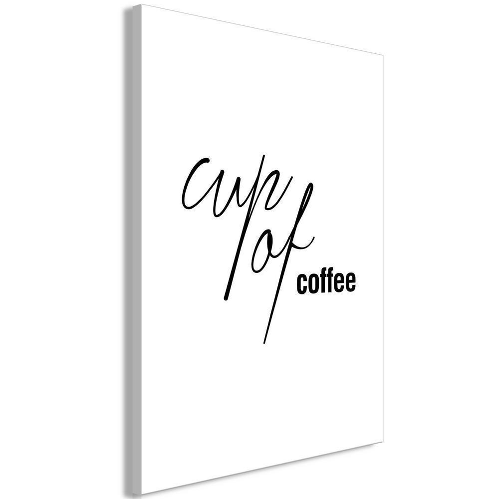 Canvas Print - Cup of Coffee (1 Part) Vertical-ArtfulPrivacy-Wall Art Collection