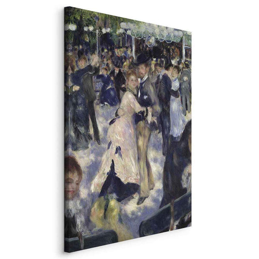 Canvas Print - Le Moulin de la Galette detail of the dancers (Pierre-Auguste Renoir)