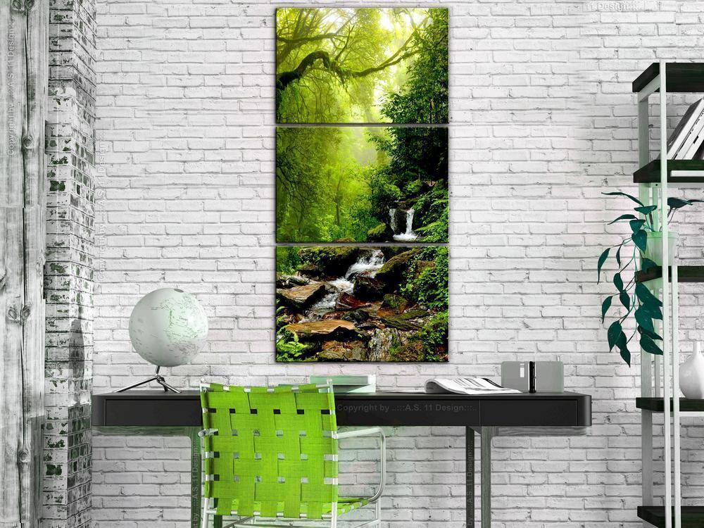 Canvas Print - Brook among Trees-ArtfulPrivacy-Wall Art Collection