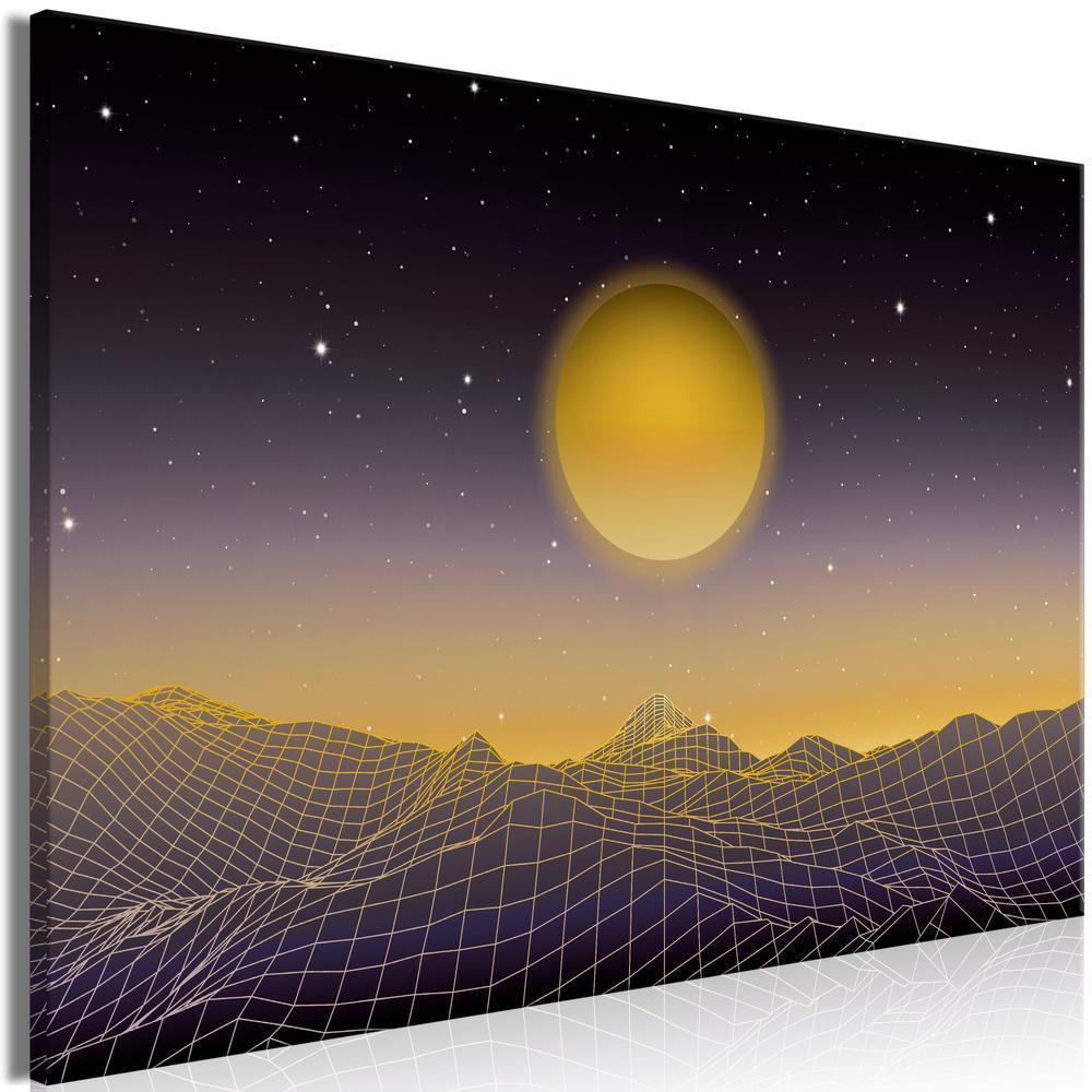 Canvas Print - Futuristic landscape 3 (1 Part) Wide-ArtfulPrivacy-Wall Art Collection