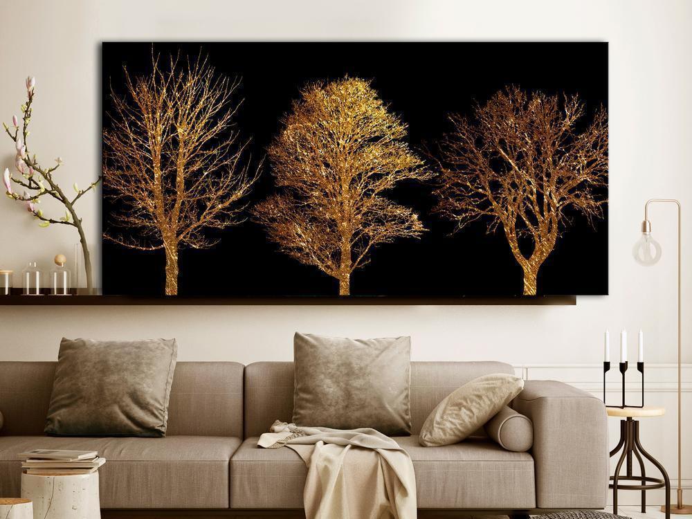 Canvas Print - Golden Forest (1 Part) Wide-ArtfulPrivacy-Wall Art Collection