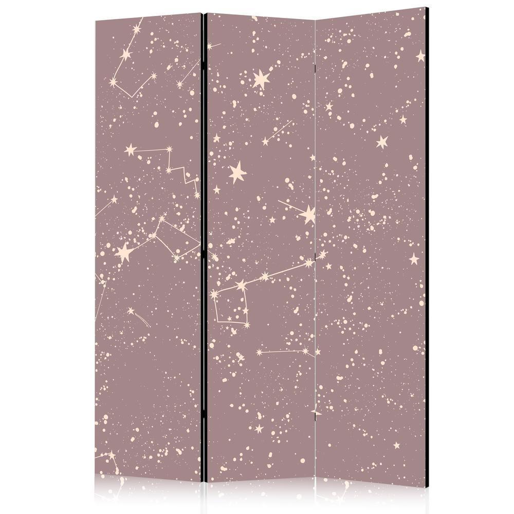 Room Divider - Night Sky - Artistic Constellations and Stars in Pastel Shades