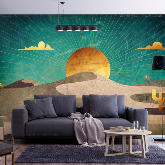 Wall Mural - Morning in the Desert-Wall Murals-ArtfulPrivacy