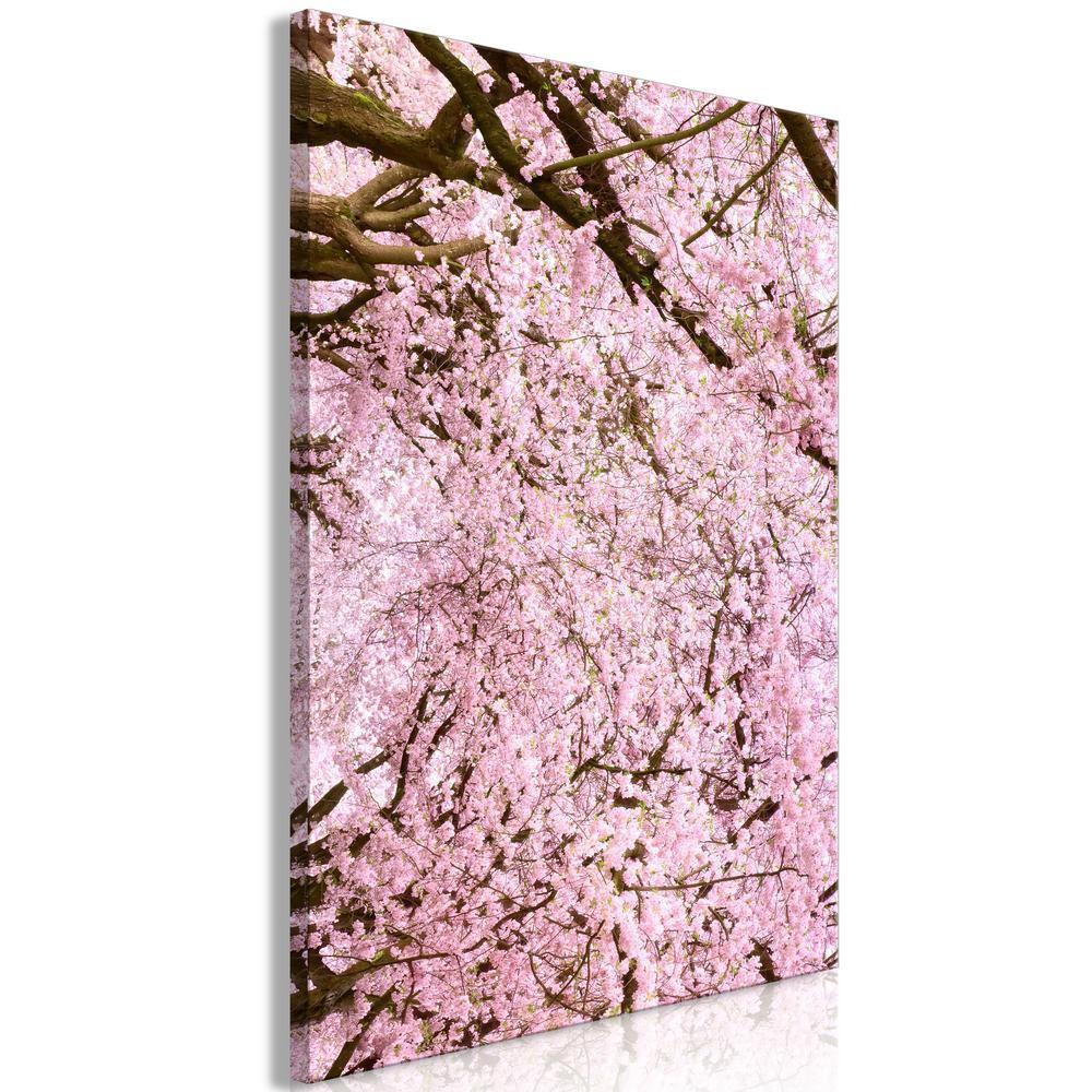 Canvas Print - Cherry Tree (1 Part) Vertical-ArtfulPrivacy-Wall Art Collection