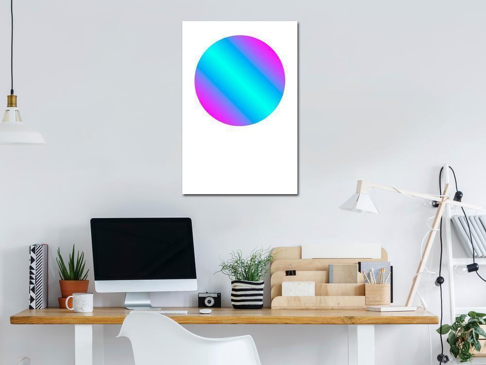 Canvas Print - Circle Gradient (1 Part) Vertical-ArtfulPrivacy-Wall Art Collection