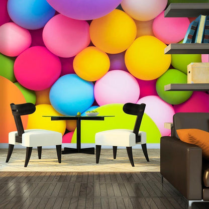 Wall Mural - Colourful Balls-Wall Murals-ArtfulPrivacy