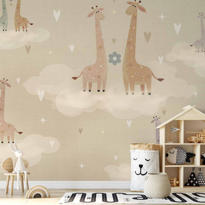 Wall Mural - Giraffes in Love