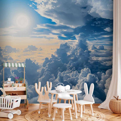 Wall Mural - Symphony of Light: Sun and Clouds Collaborating on a Beautiful Sky