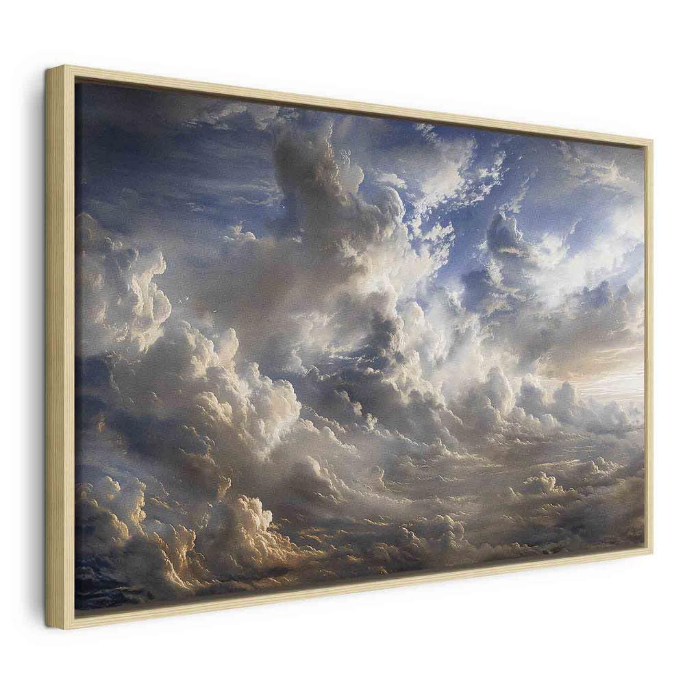 Canvas Print - Golden Reflections on Clouds Foretelling Dusk