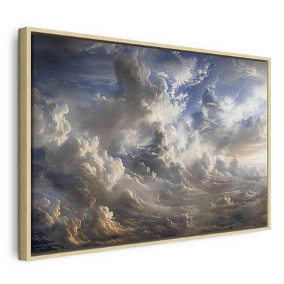 Canvas Print - Golden Reflections on Clouds Foretelling Dusk