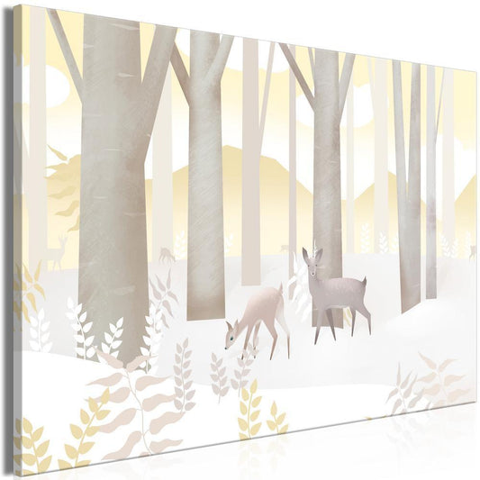 Canvas Print - Fairy-Tale Forest (1 Part) Vertical - Third Variant-ArtfulPrivacy-Wall Art Collection