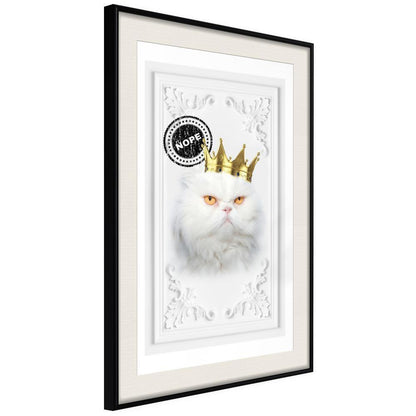 Frame Wall Art - Cat Rules II-artwork for wall with acrylic glass protection