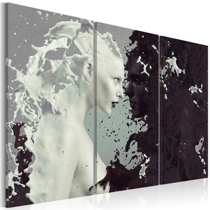 Canvas Print - Black or white? - triptych-ArtfulPrivacy-Wall Art Collection