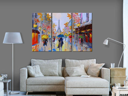 Custom Painting made by Artist - Handmade Painting - Rainy Paris - ArtfulPrivacy