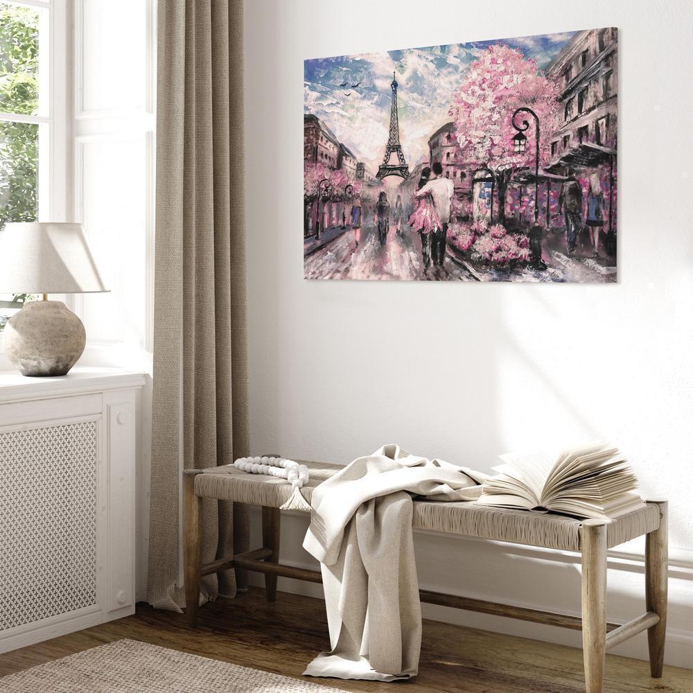 Canvas Print - Pink Paris-ArtfulPrivacy-Wall Art Collection