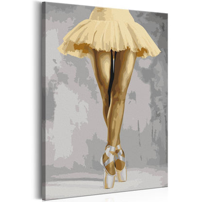 Start learning Painting - Paint By Numbers Kit - Yellow Ballerina - new hobby