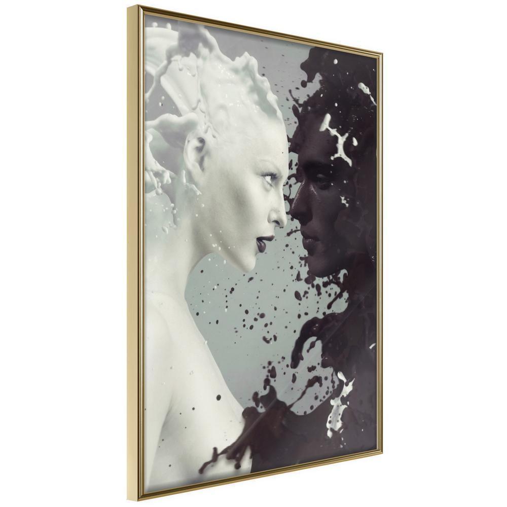 Wall Decor Portrait - Complementary Opposites-artwork for wall with acrylic glass protection