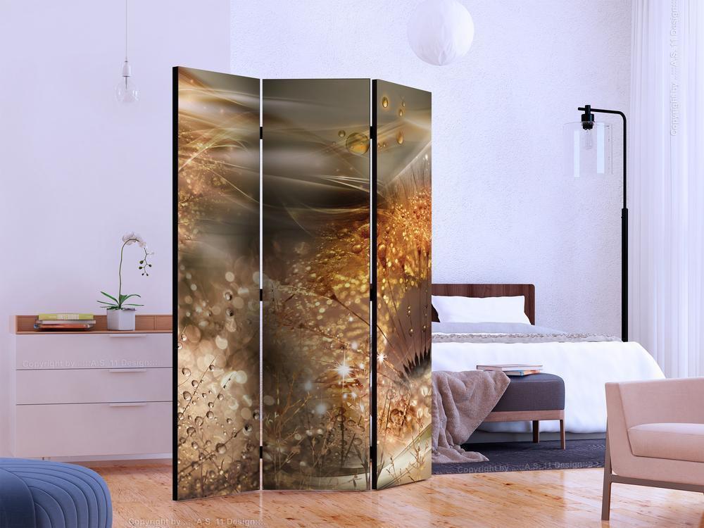Decorative partition-Room Divider - Dandelions World-Folding Screen Wall Panel by ArtfulPrivacy