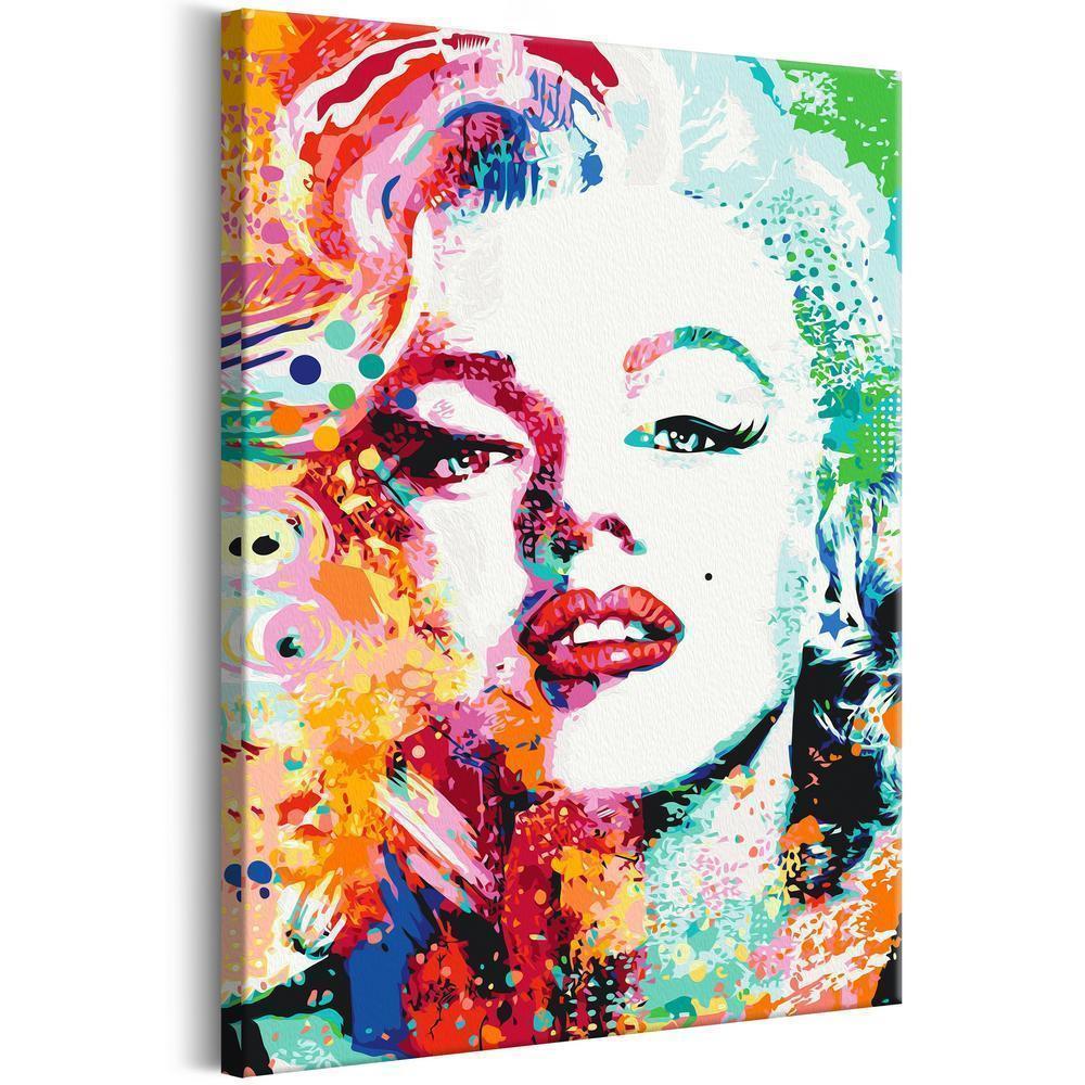 Start learning Painting - Paint By Numbers Kit - Charming Marilyn - new hobby