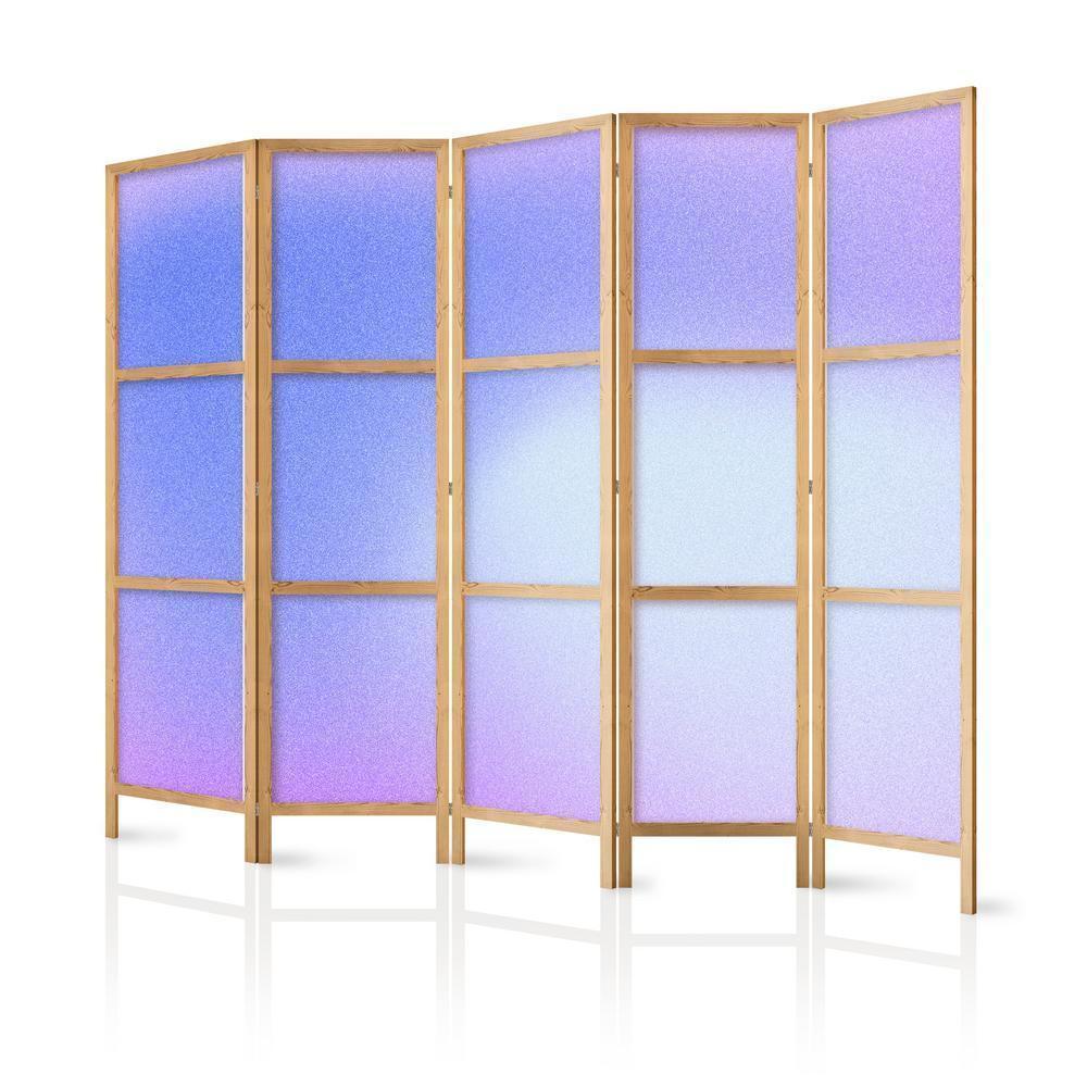 Japanese Room Divider - Heather Mist - Delicate Gradient Composed of Various Shades of Violet