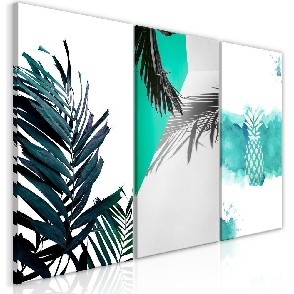 Canvas Print - Palm Paradise (3 Parts)-ArtfulPrivacy-Wall Art Collection