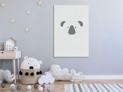 Canvas Print - Smiling Koala (1 Part) Vertical-ArtfulPrivacy-Wall Art Collection