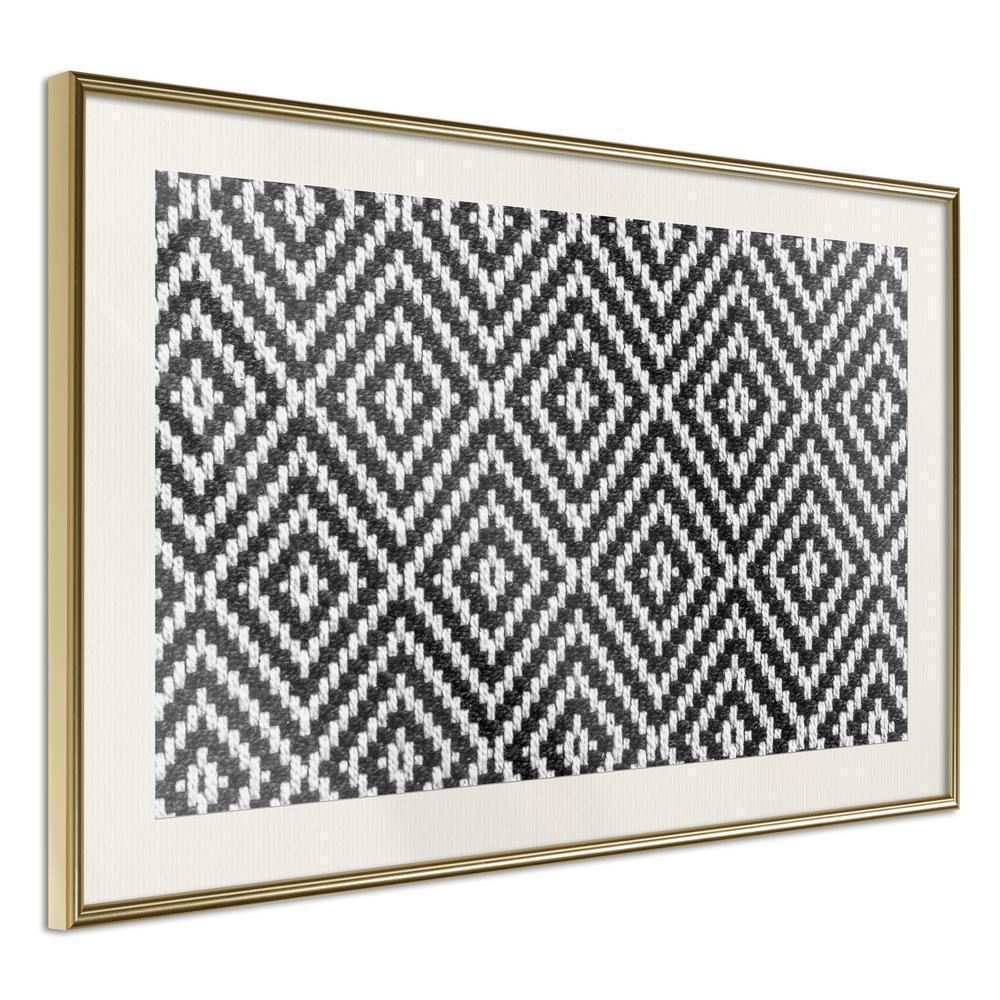 Abstract Poster Frame - Moving Pattern-artwork for wall with acrylic glass protection