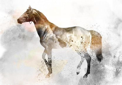 Wall Mural - Fiery Steed-Wall Murals-ArtfulPrivacy