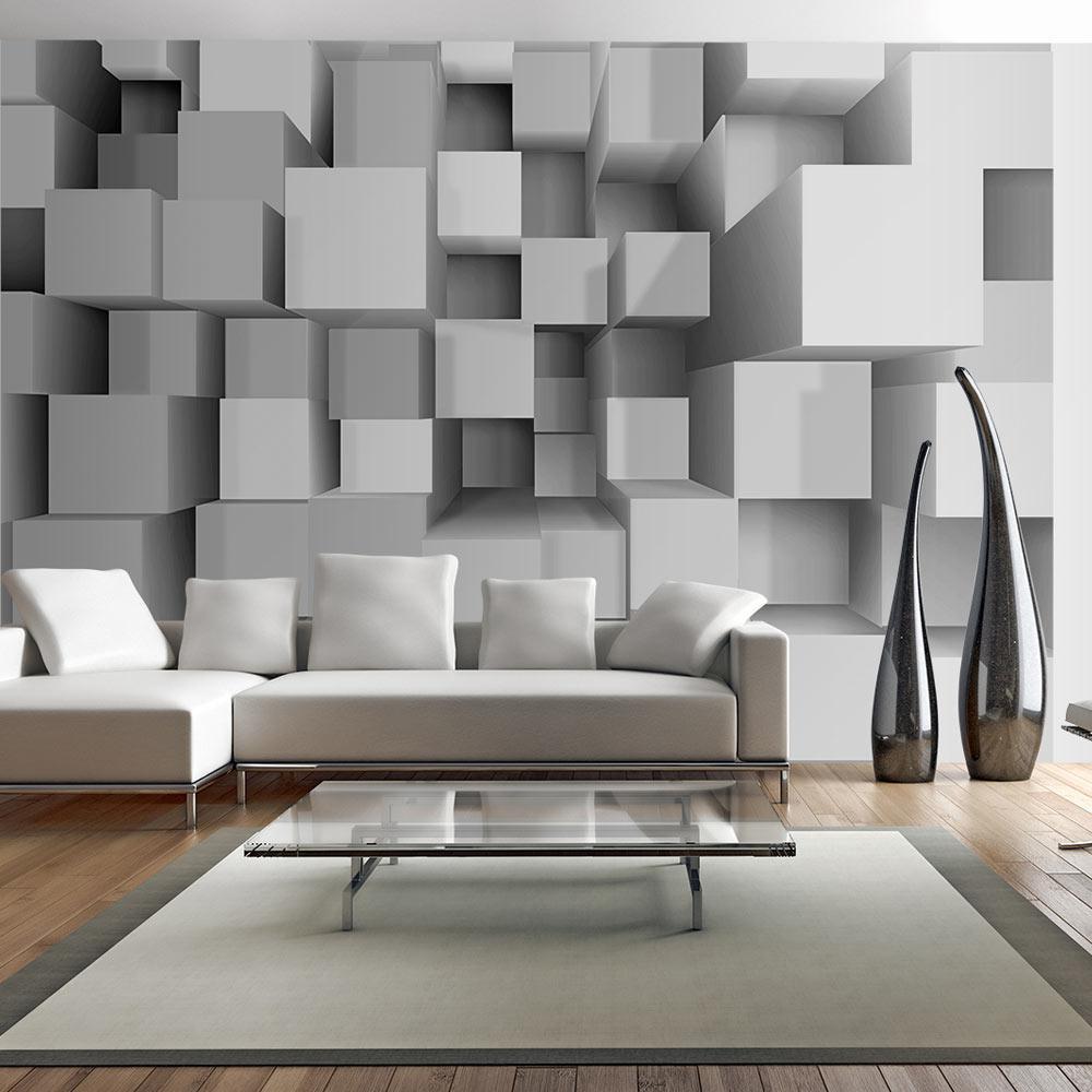 Wall Mural - Geometric Puzzle-Wall Murals-ArtfulPrivacy