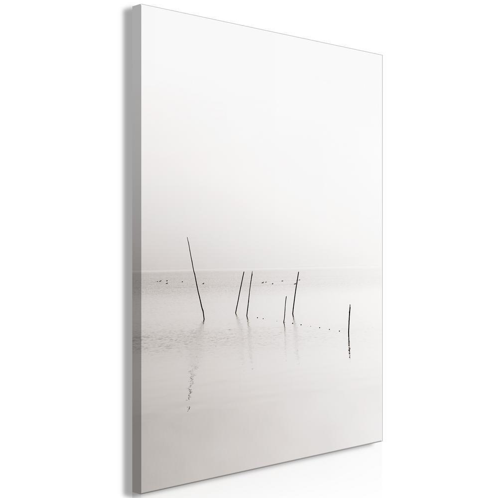 Canvas Print - Misty Trail (1 Part) Vertical-ArtfulPrivacy-Wall Art Collection