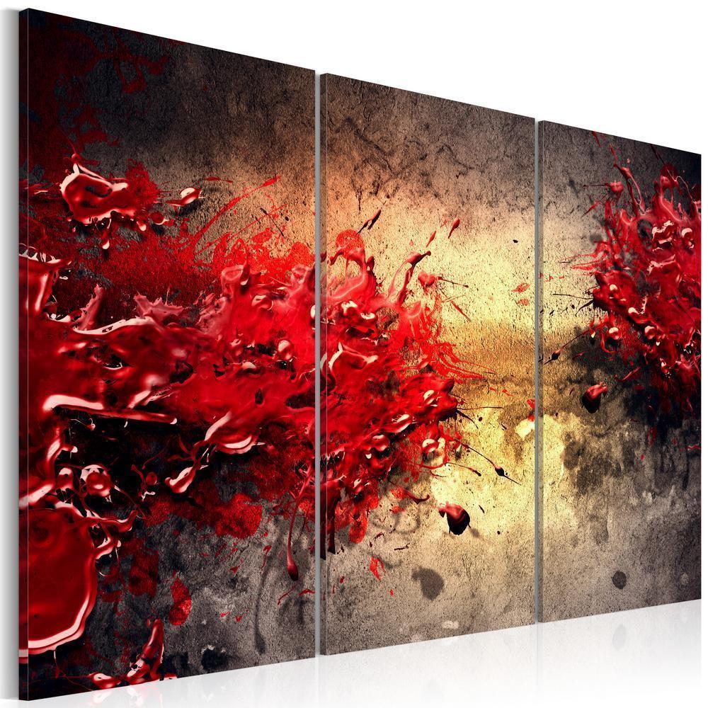 Canvas Print - Red splash-ArtfulPrivacy-Wall Art Collection