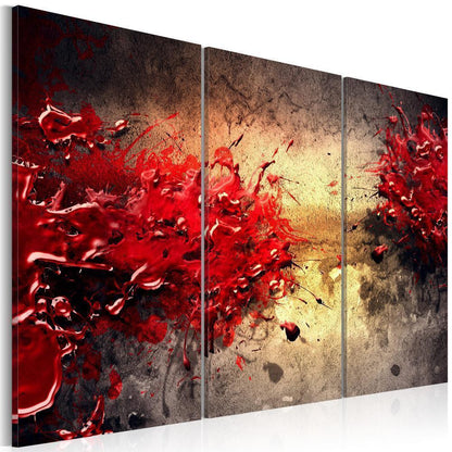 Canvas Print - Red splash-ArtfulPrivacy-Wall Art Collection