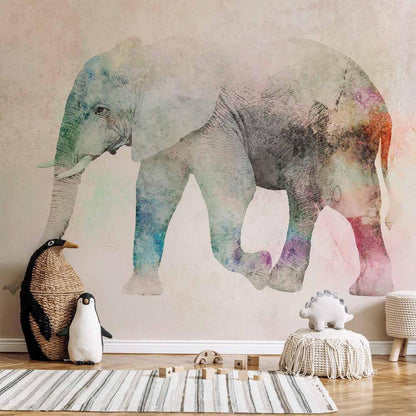 Wall Mural - Painted Elephant