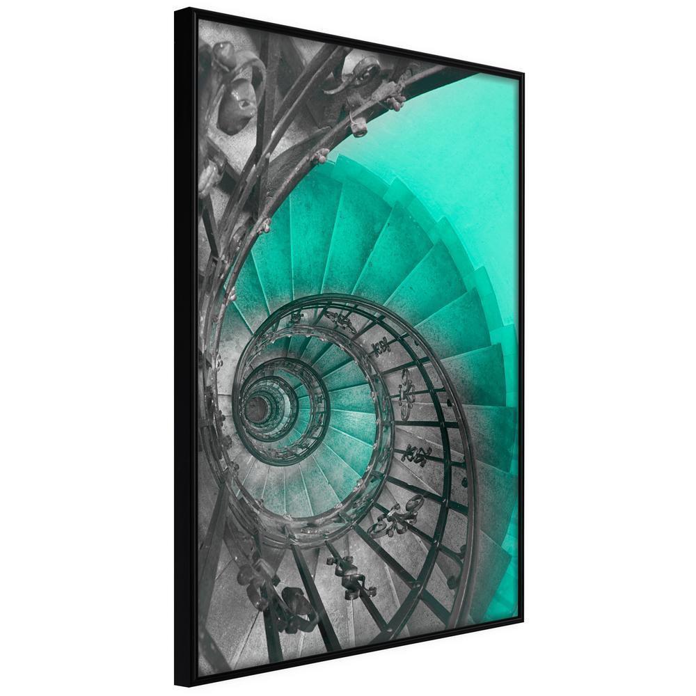 Abstract Poster Frame - Stairway to Nowhere-artwork for wall with acrylic glass protection