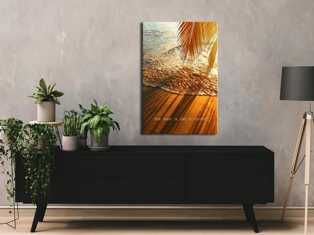 Canvas Print - The Best Is Yet To Come (1 Part) Vertical-ArtfulPrivacy-Wall Art Collection