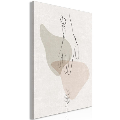 Canvas Print - Delicate Touch (1 Part) Vertical-ArtfulPrivacy-Wall Art Collection