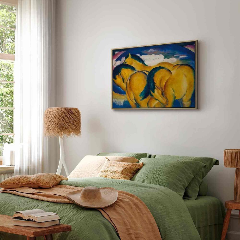 Canvas Print - Little Yellow Horses (Franz Marc)