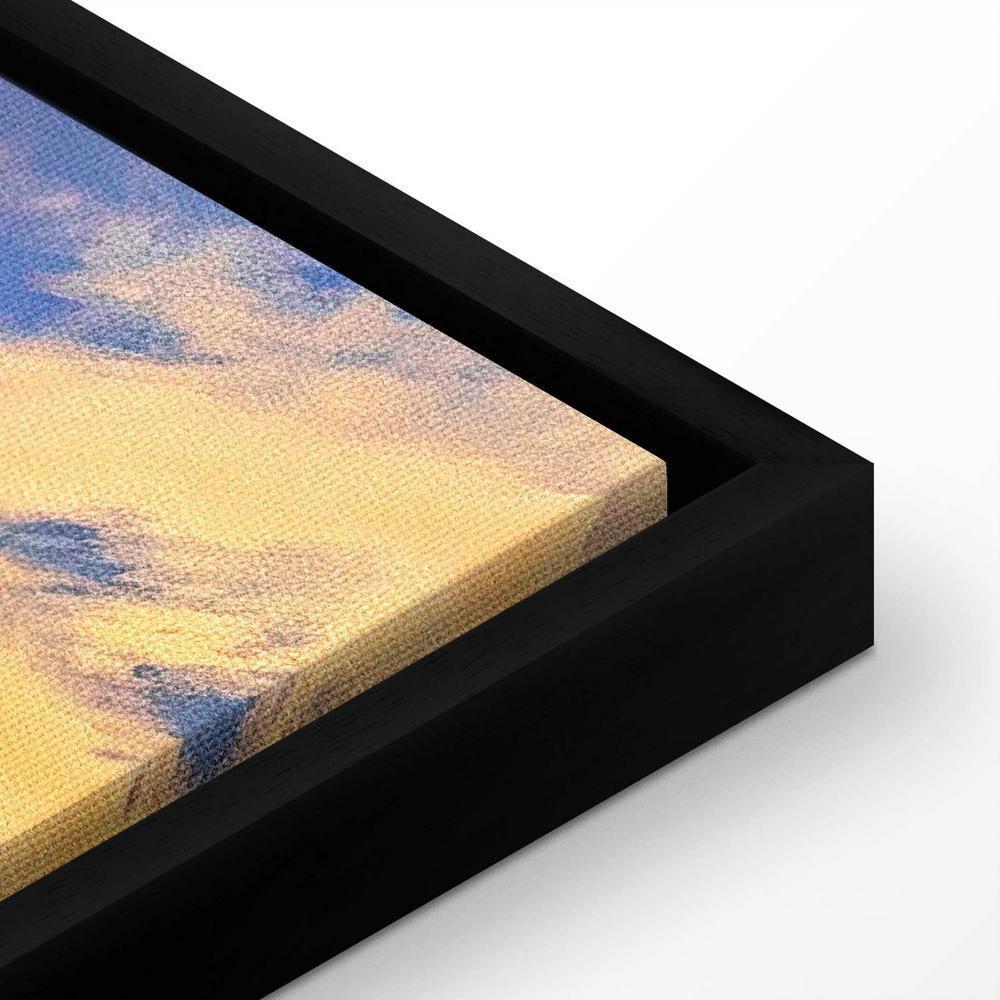 Canvas Print - Beautiful Sunset - Clouds in Warm Shades