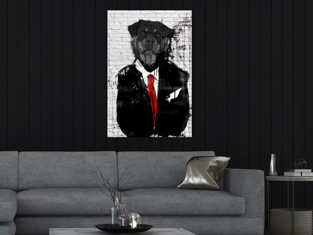Canvas Print - Elegant Rottweiler (1 Part) Vertical-ArtfulPrivacy-Wall Art Collection