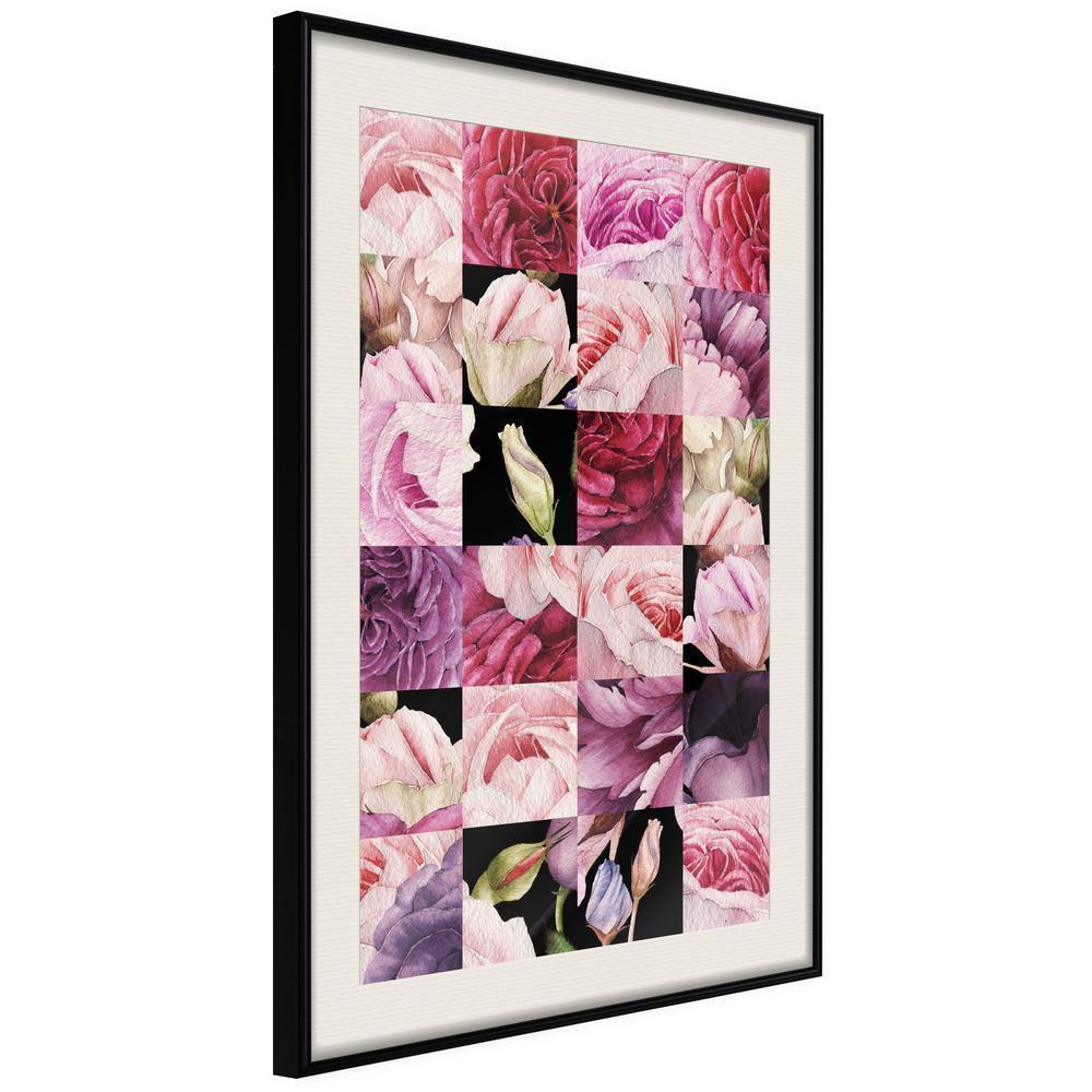 Botanical Wall Art - Floral Jigsaw-artwork for wall with acrylic glass protection