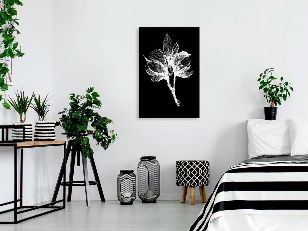 Canvas Print - Night Flower (1 Part) Vertical-ArtfulPrivacy-Wall Art Collection