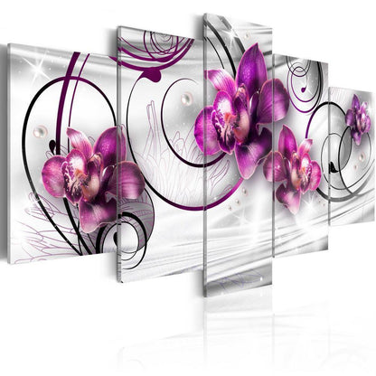 Canvas Print - Orchids and Pearls-ArtfulPrivacy-Wall Art Collection