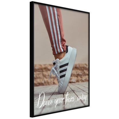 Motivational Wall Frame - Dance-artwork for wall with acrylic glass protection