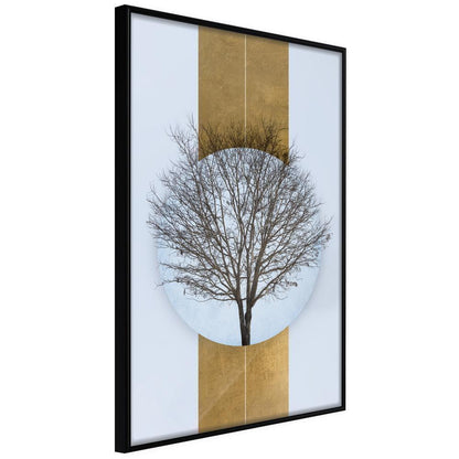 Winter Design Framed Artwork - Passing-artwork for wall with acrylic glass protection