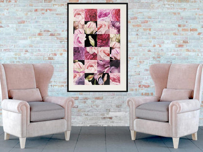 Botanical Wall Art - Floral Jigsaw-artwork for wall with acrylic glass protection