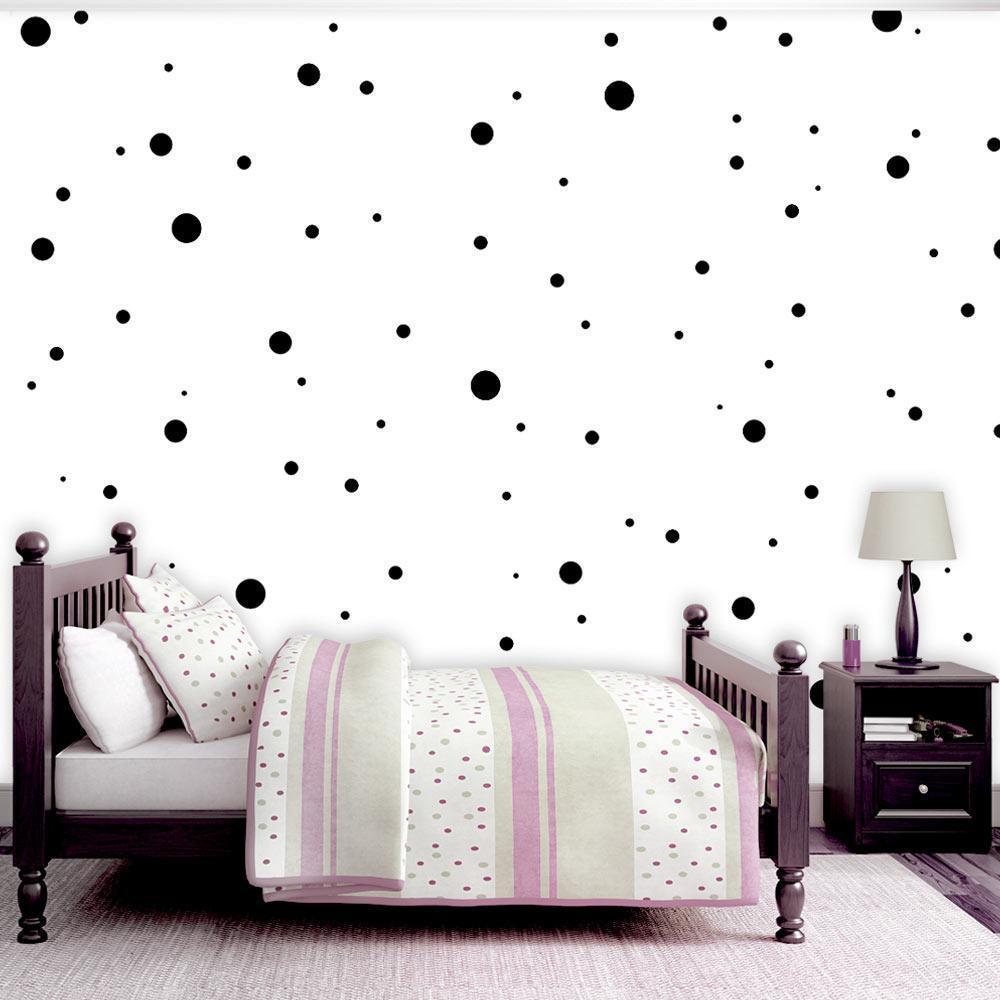 Classic Wallpaper made with non woven fabric - Wallpaper - Stylish Dots - ArtfulPrivacy