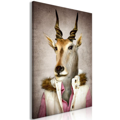 Canvas Print - Antelope Jessica (1 Part) Vertical-ArtfulPrivacy-Wall Art Collection