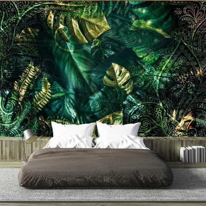 Wall Mural - Emerald Jungle-Wall Murals-ArtfulPrivacy
