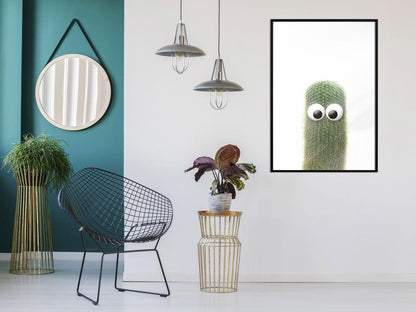 Botanical Wall Art - Funny Cactus IV-artwork for wall with acrylic glass protection